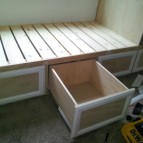 Carpentry – constructing of floor drawers