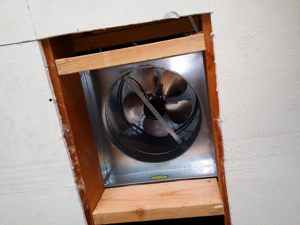 Installation of new ventilation system