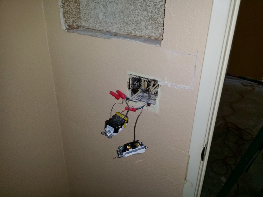 Installing new power outlets